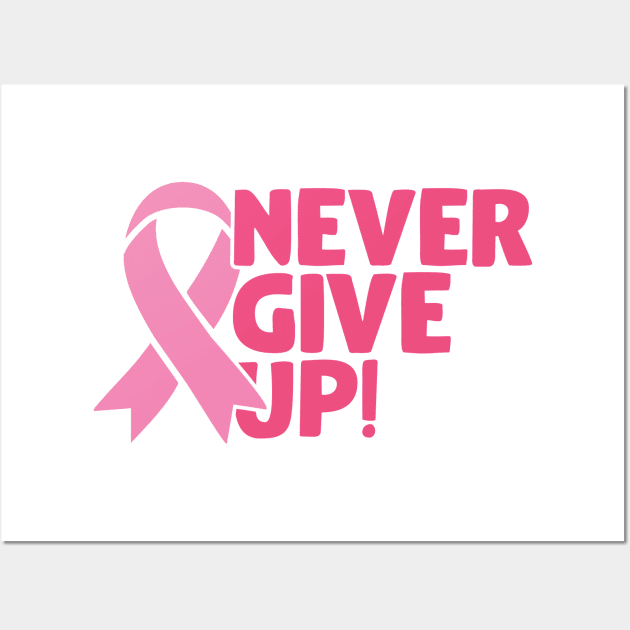 Never give up Wall Art by Peach Lily Rainbow